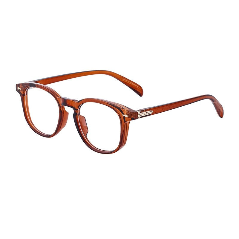 Men's Fashion Round Frame Square Lens Glasses