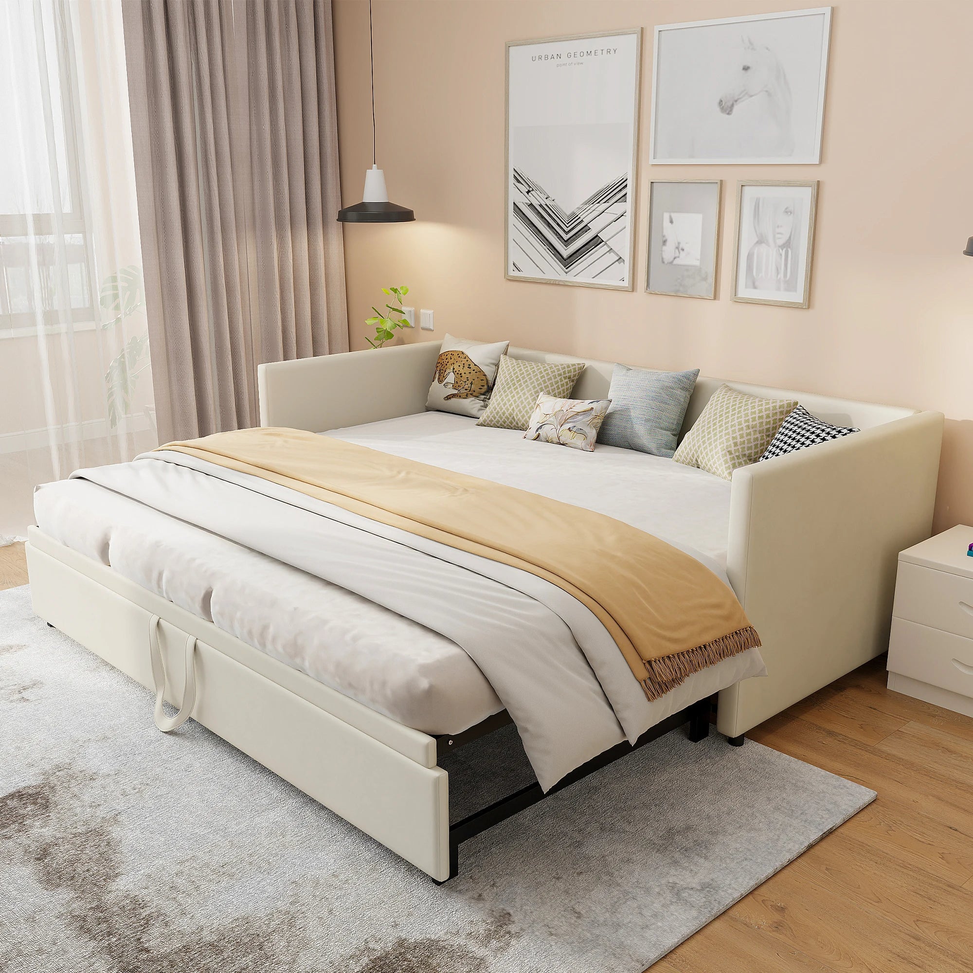 Sofá plegable Rosahqnda, 90/180*200 cm, sofá cama extraíble, sofá, cama tapizada, con somier de láminas, cama multifunción, tejido de terciopelo
