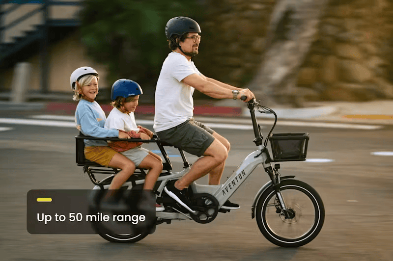 Bicicleta eléctrica de carga Aventon ABOUND