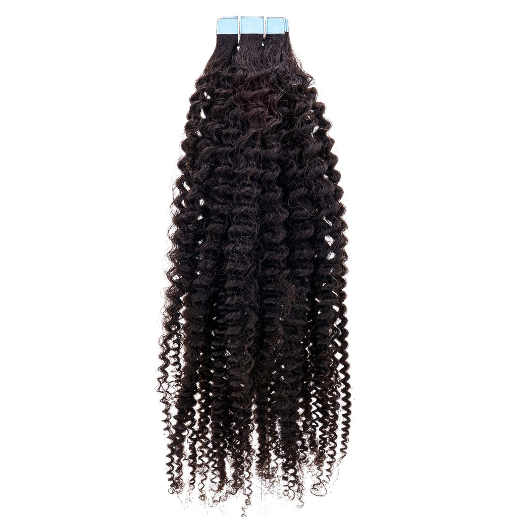 Extensiones Adhesivas de Cabello 100% Humano Rizado Afro