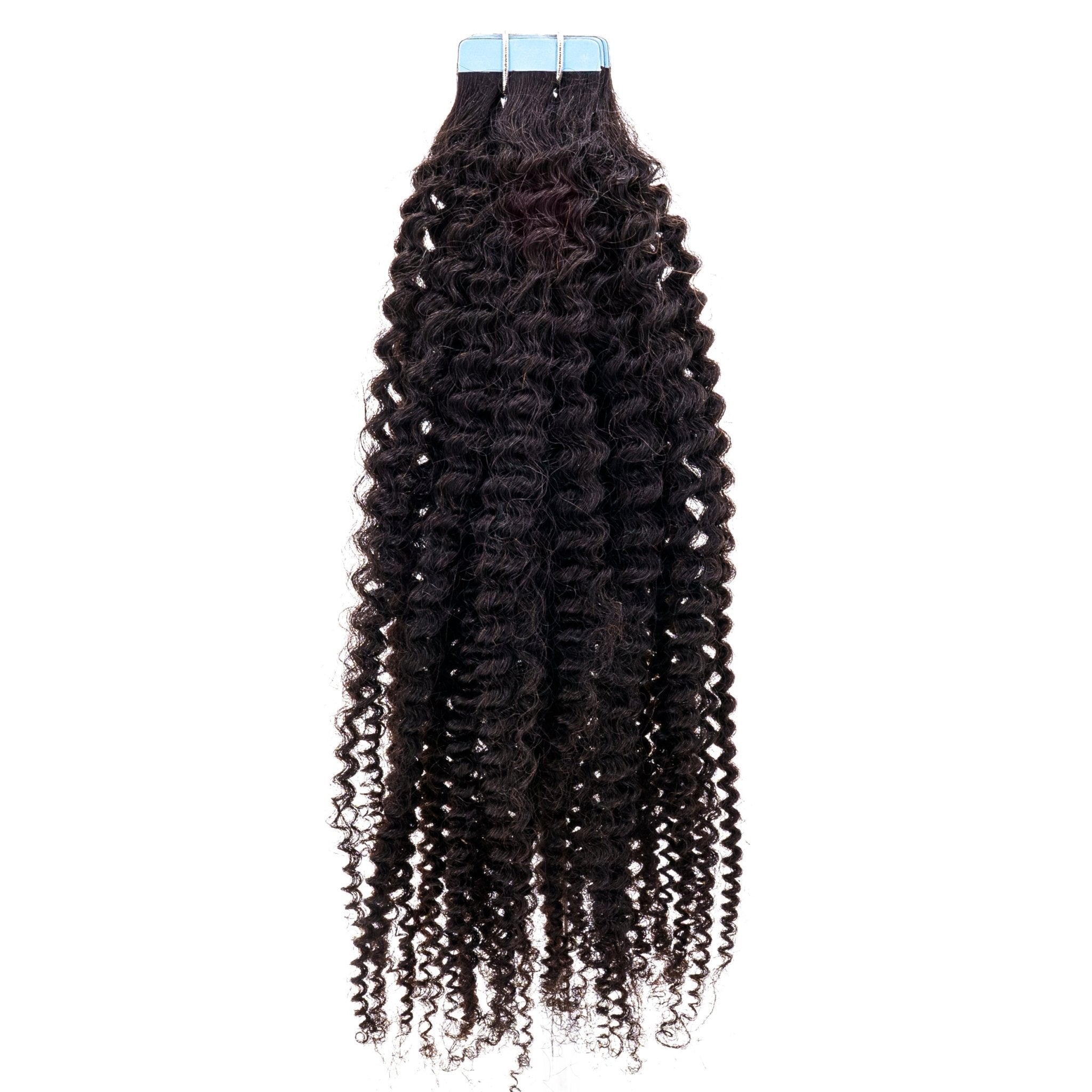 Extensiones Adhesivas de Cabello 100% Humano Rizado Afro
