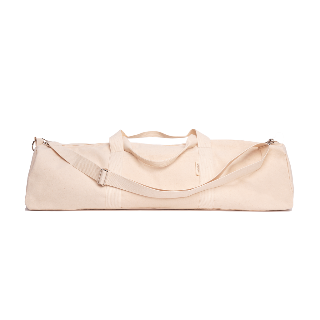 Bolsa de yoga de lona en color natural