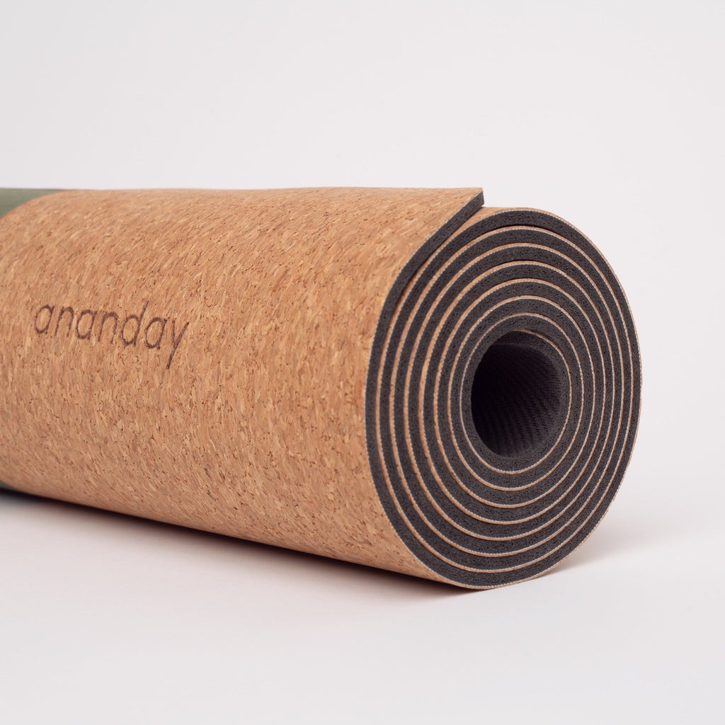 Colchoneta de yoga de corcho Ananday