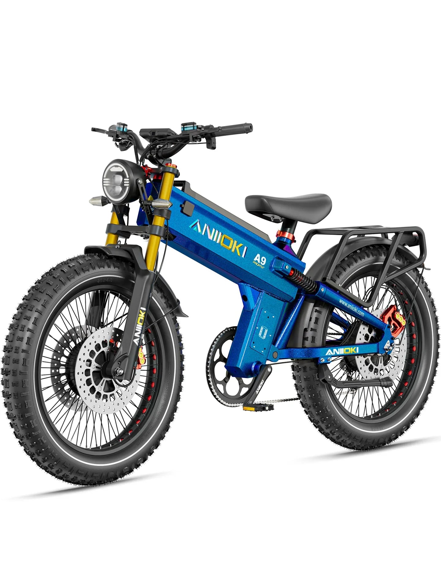 Bicicleta eléctrica Aniioki A9 Pro Max 60V con motor dual