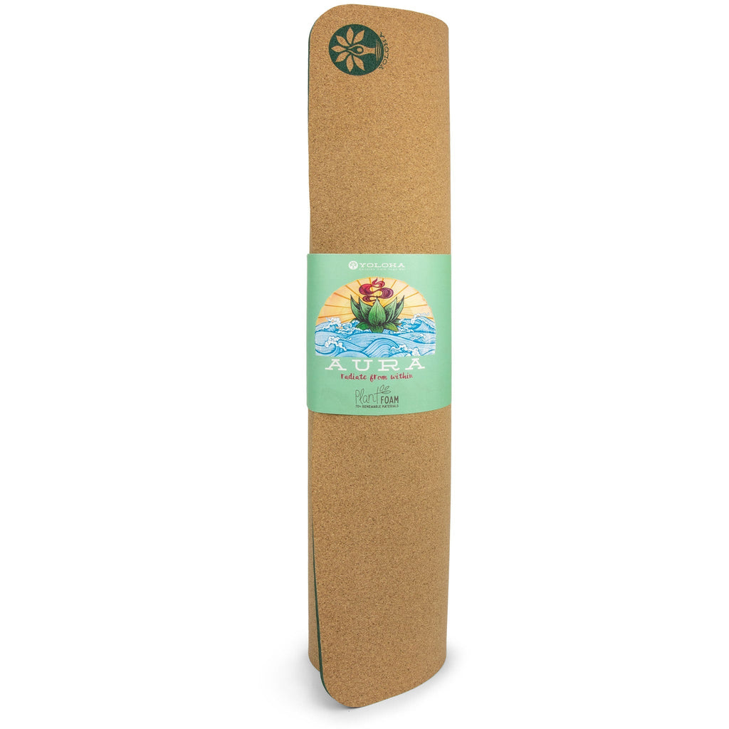 Esterilla de Yoga de Corcho Inhale Exhale Aura