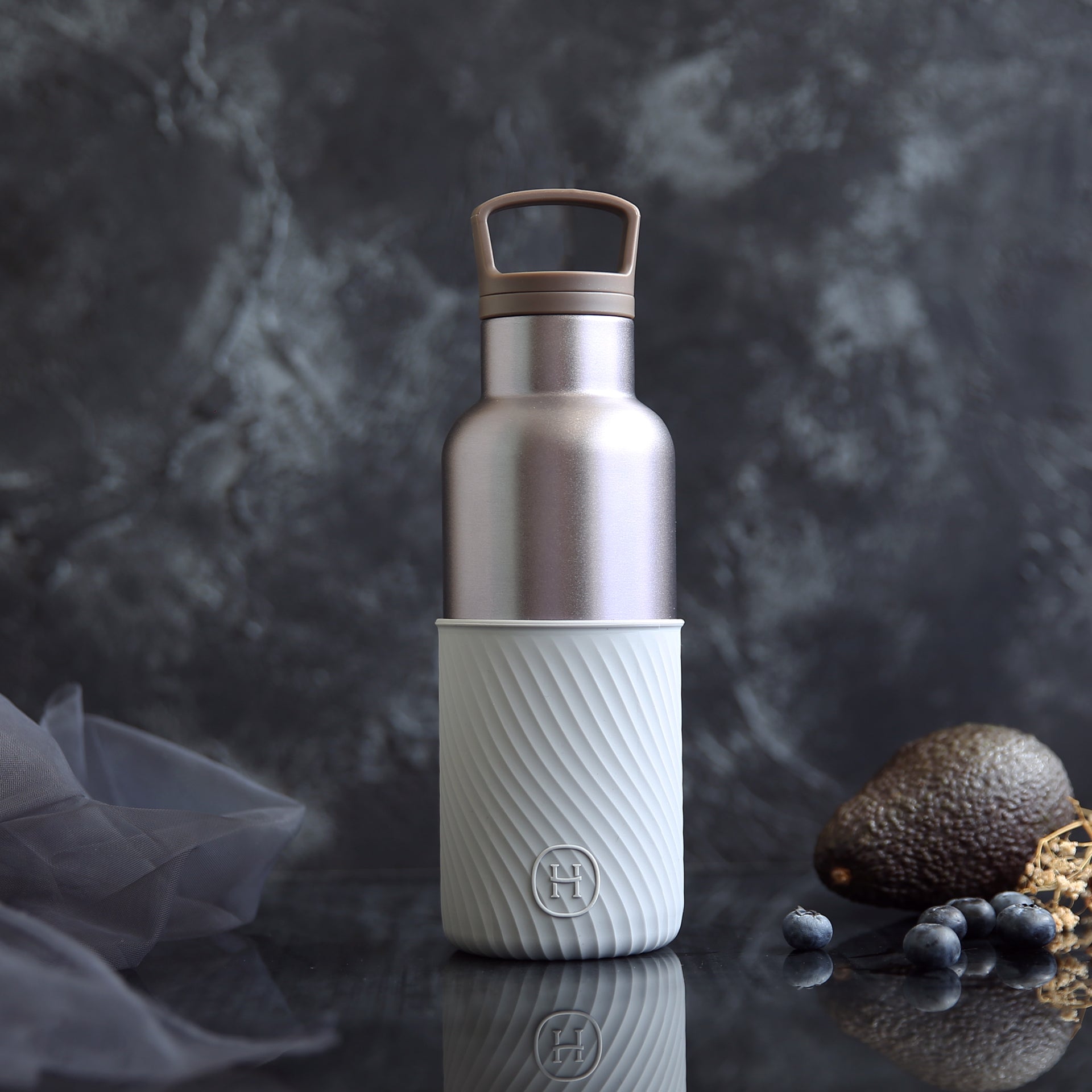 Dusk violet-Cloudy Grey 16 Oz