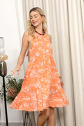 Madeline Neckholderkleid in Orange