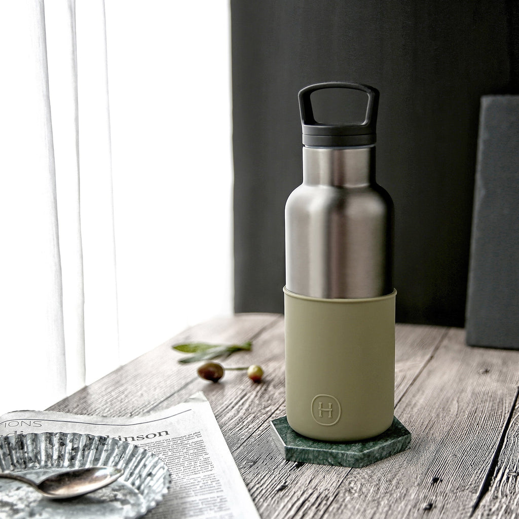 Titanium grey-Army Green 16 Oz