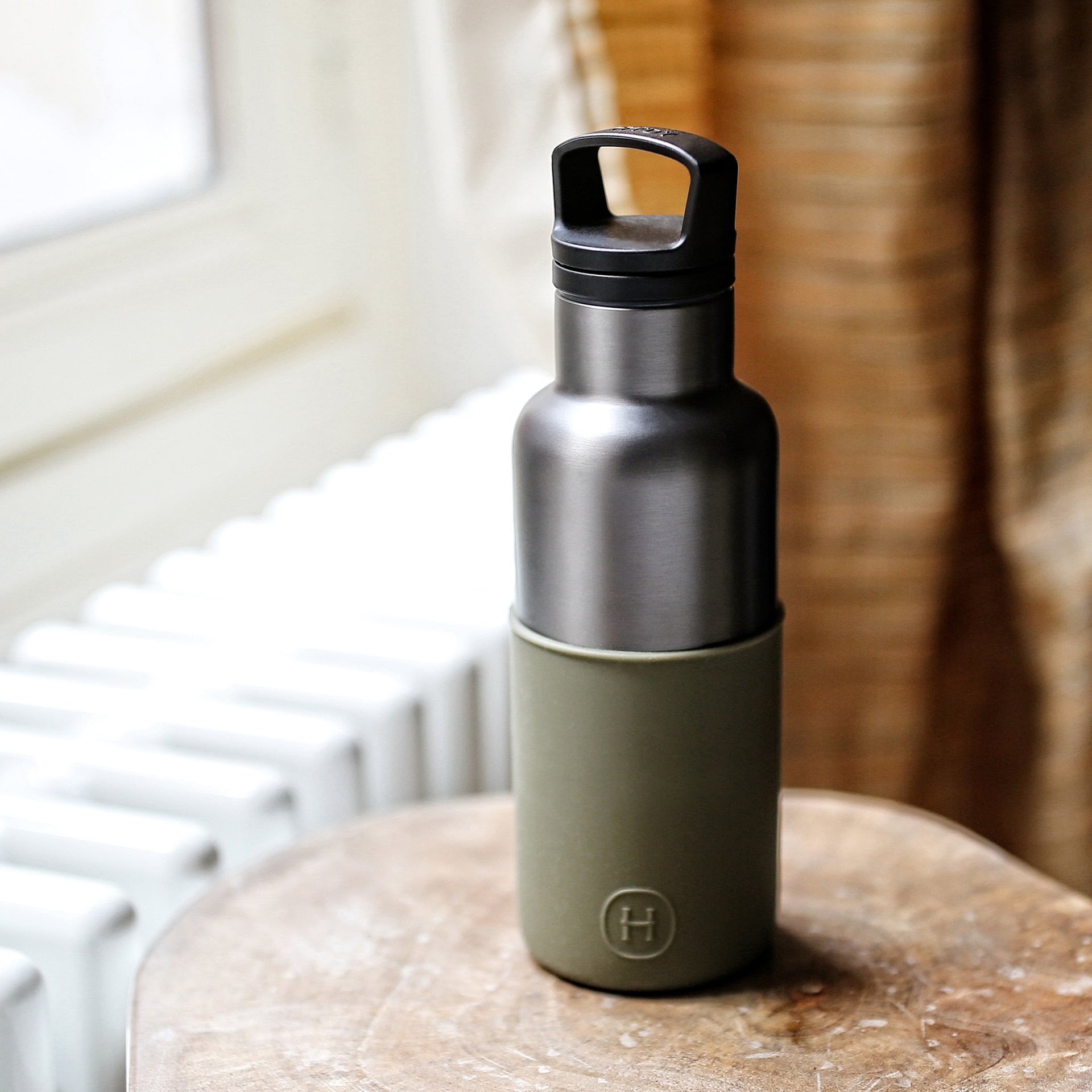 Titanium grey-Army Green 16 Oz