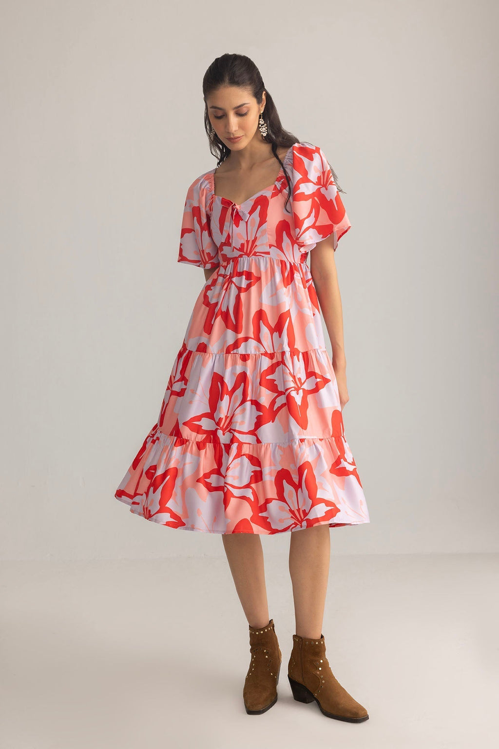 Kiss in Bloom Minikleid in Lilac Frost