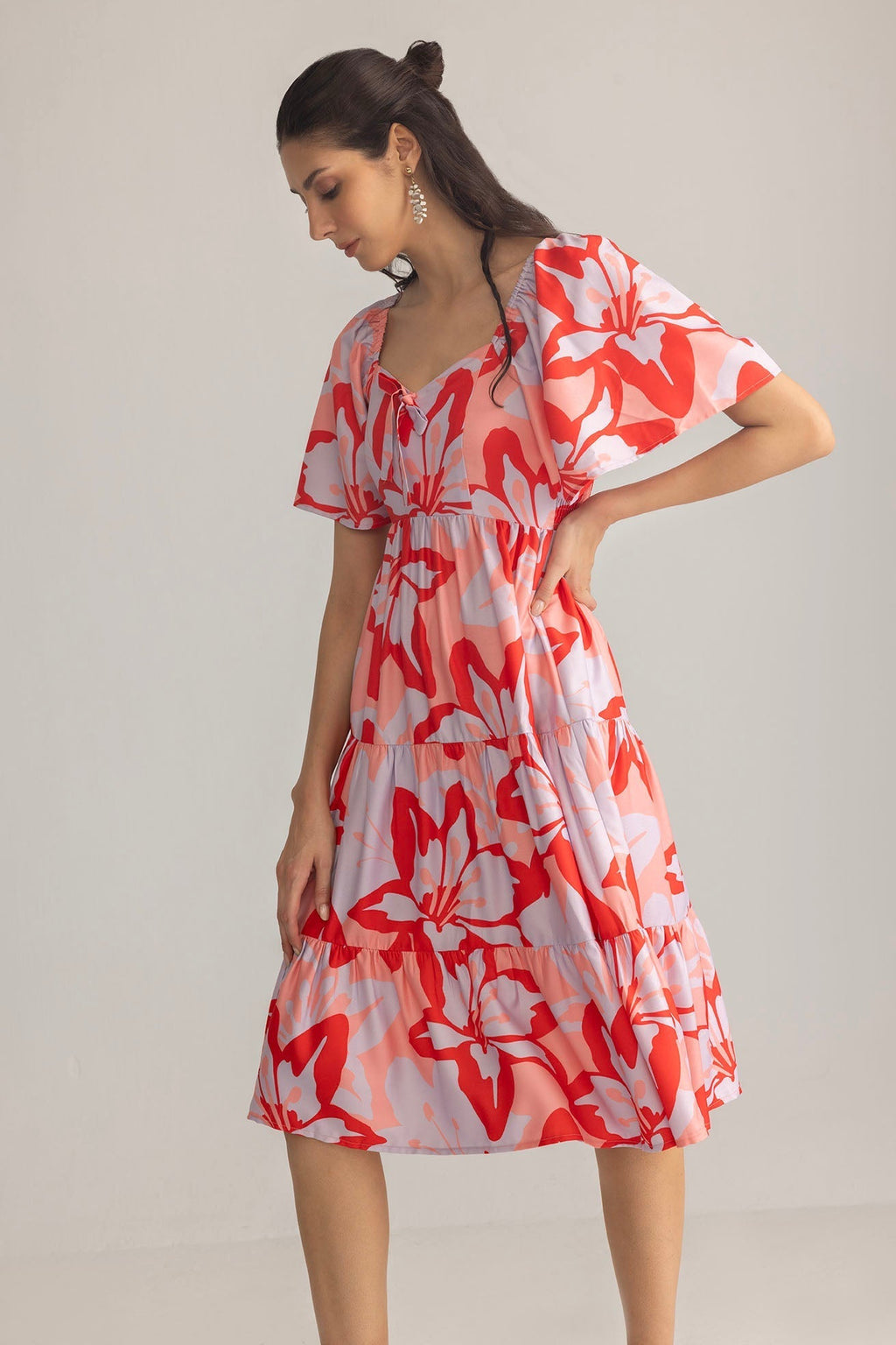 Kiss in Bloom Minikleid in Lilac Frost