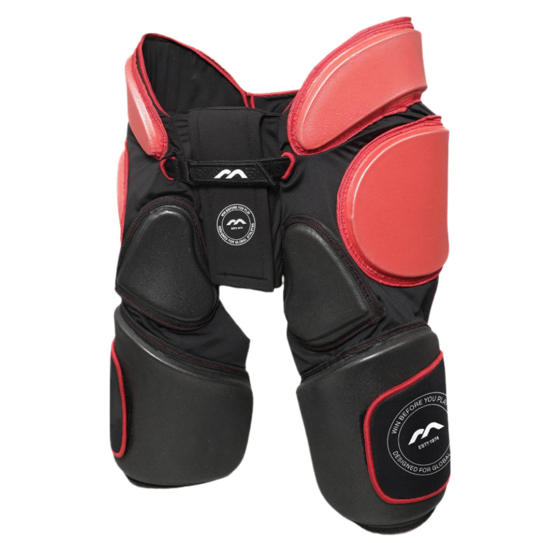 Faja Mercian Evolution 1 negra/roja con sobrepantalón