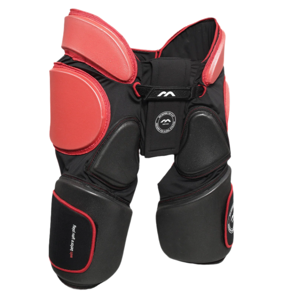 Faja Mercian Evolution 1 negra/roja con sobrepantalón