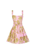 CARACAS MINI DRESS IN SUNLIT PINK PRINT