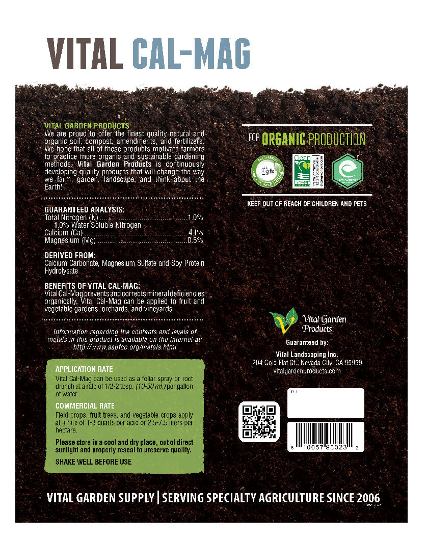 Vital Cal-Mag - Liquid Calcium-Magnesium Fertilizer 1-0-0