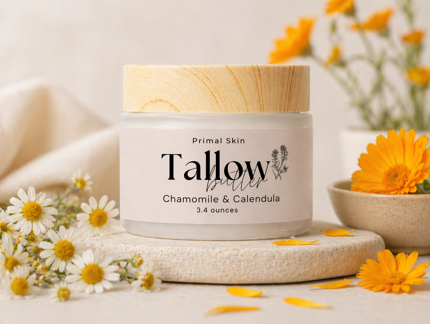 Tallow Body Butter – Calendula & Chamomile