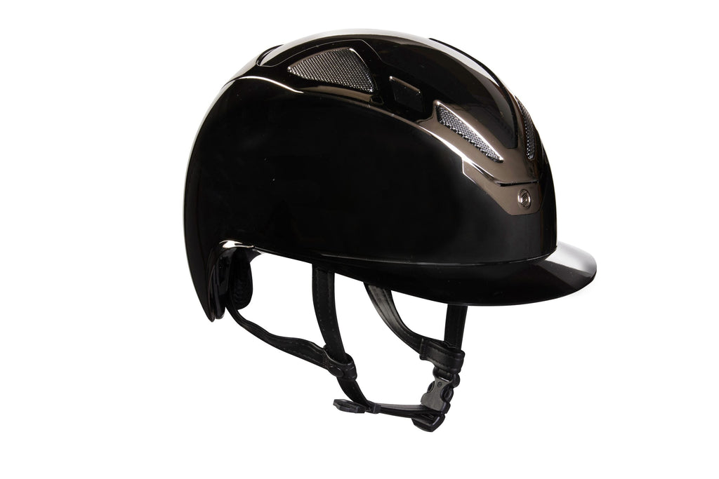Casco de moto Suomy Apex – Negro brillante cromado