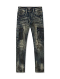 Valabasas Jeans ajustados rotos - Azul sucio