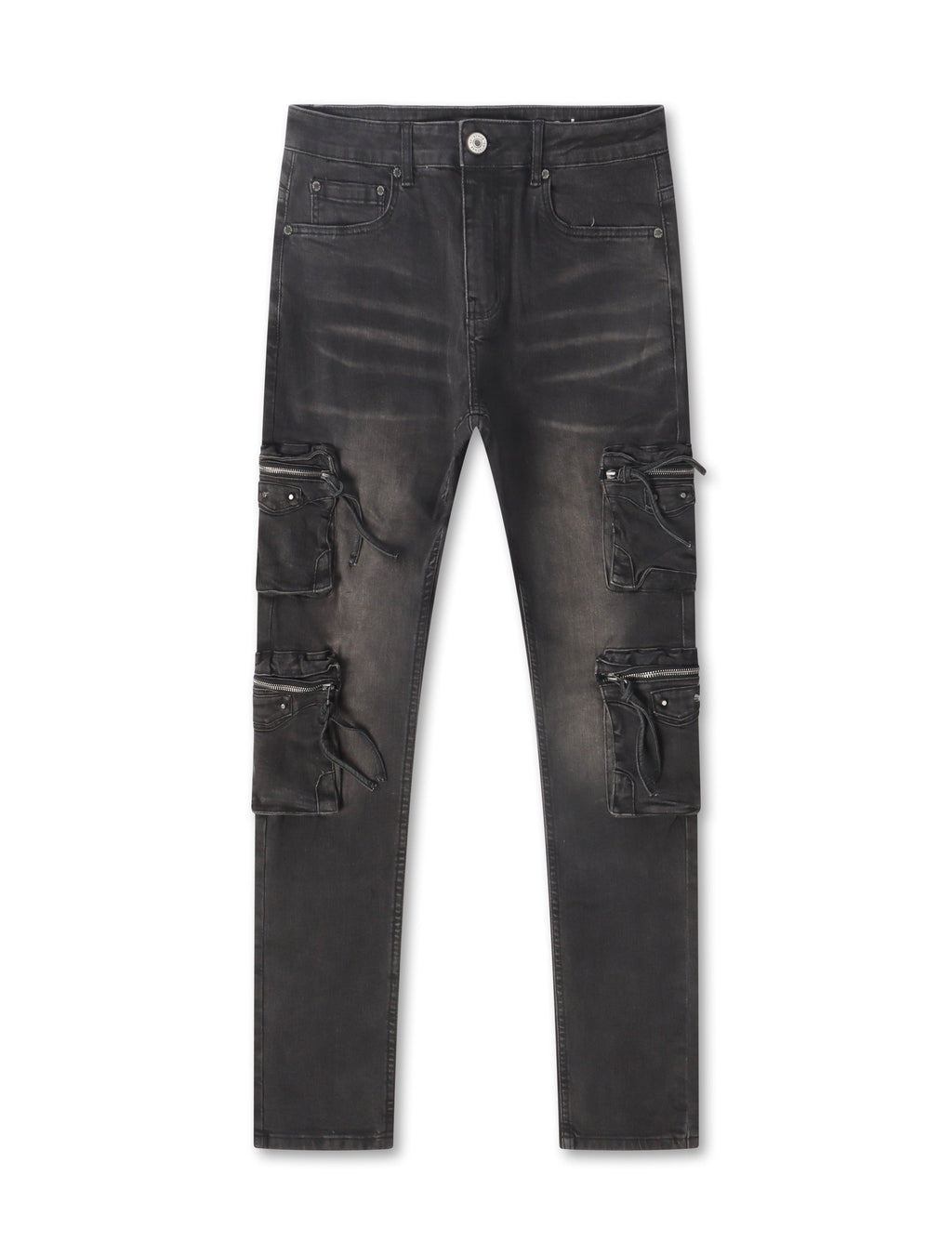 Vaqueros ajustados cargo Serenede Poppy - Negro