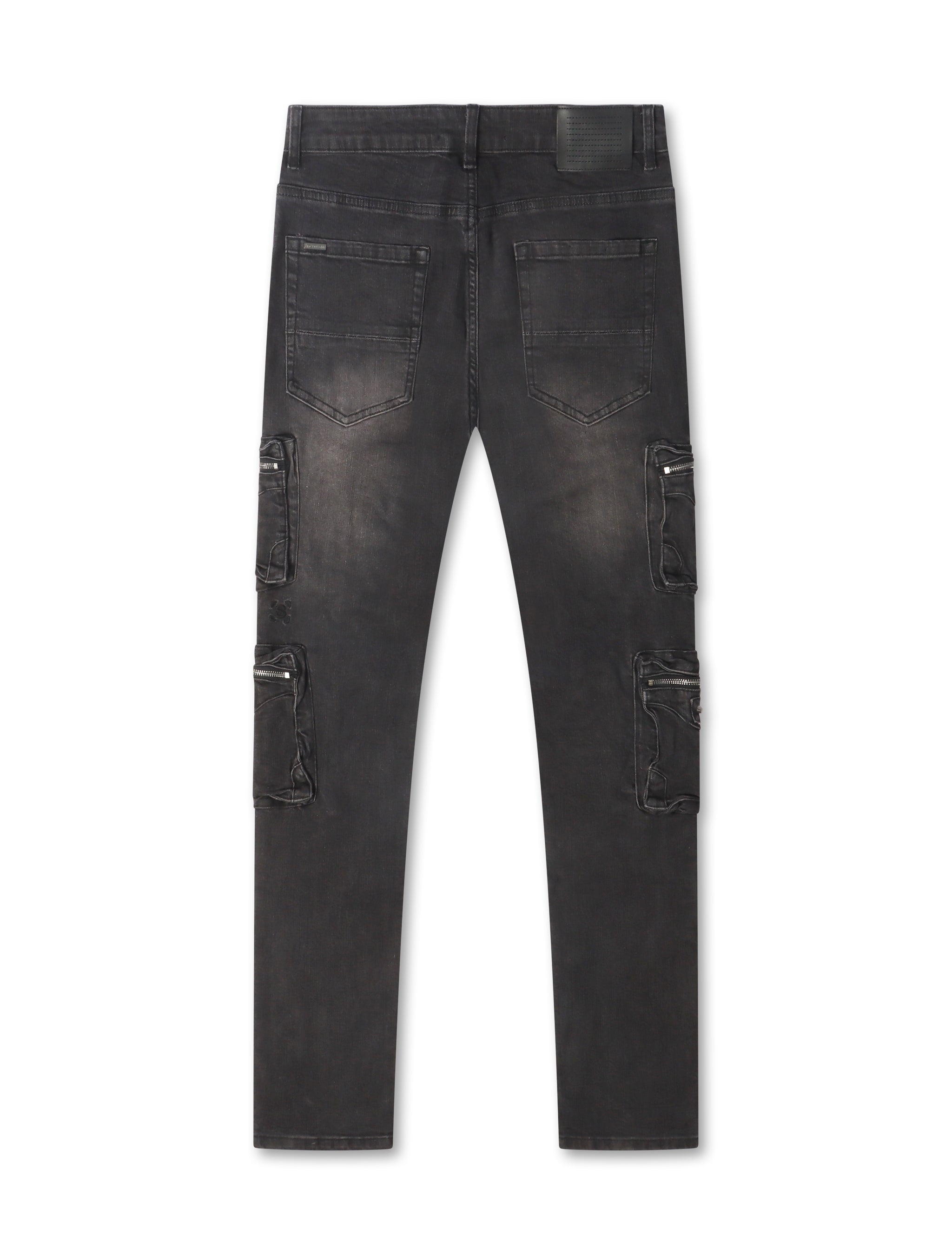 Vaqueros ajustados cargo Serenede Poppy - Negro