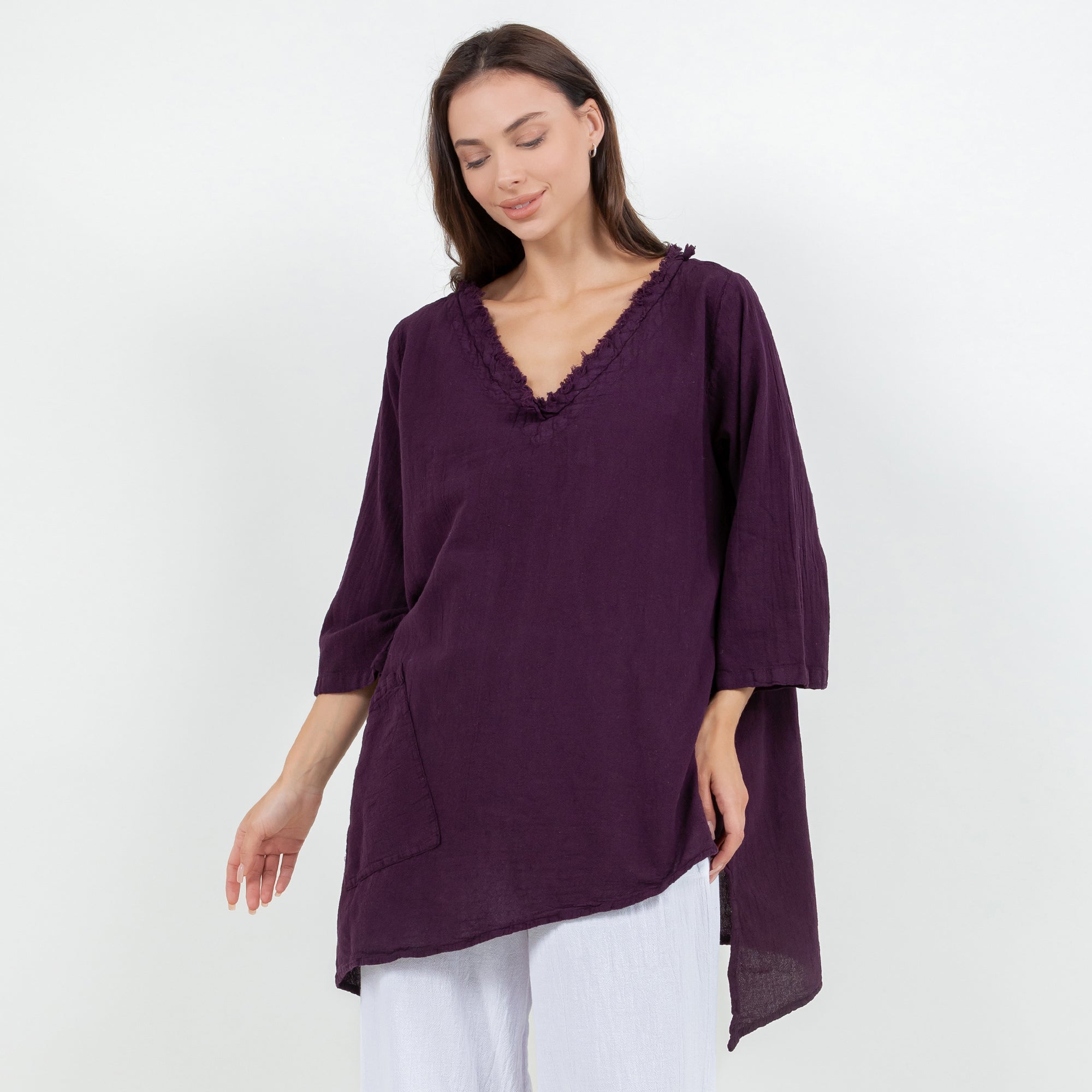 Zoe Top - Looser Fitting Comfort 100% Cotton Gauze