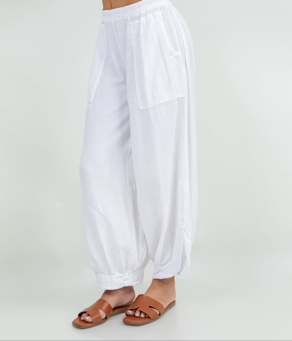 Deloris Pants 100% Cotton Gauze- With Pockets!
