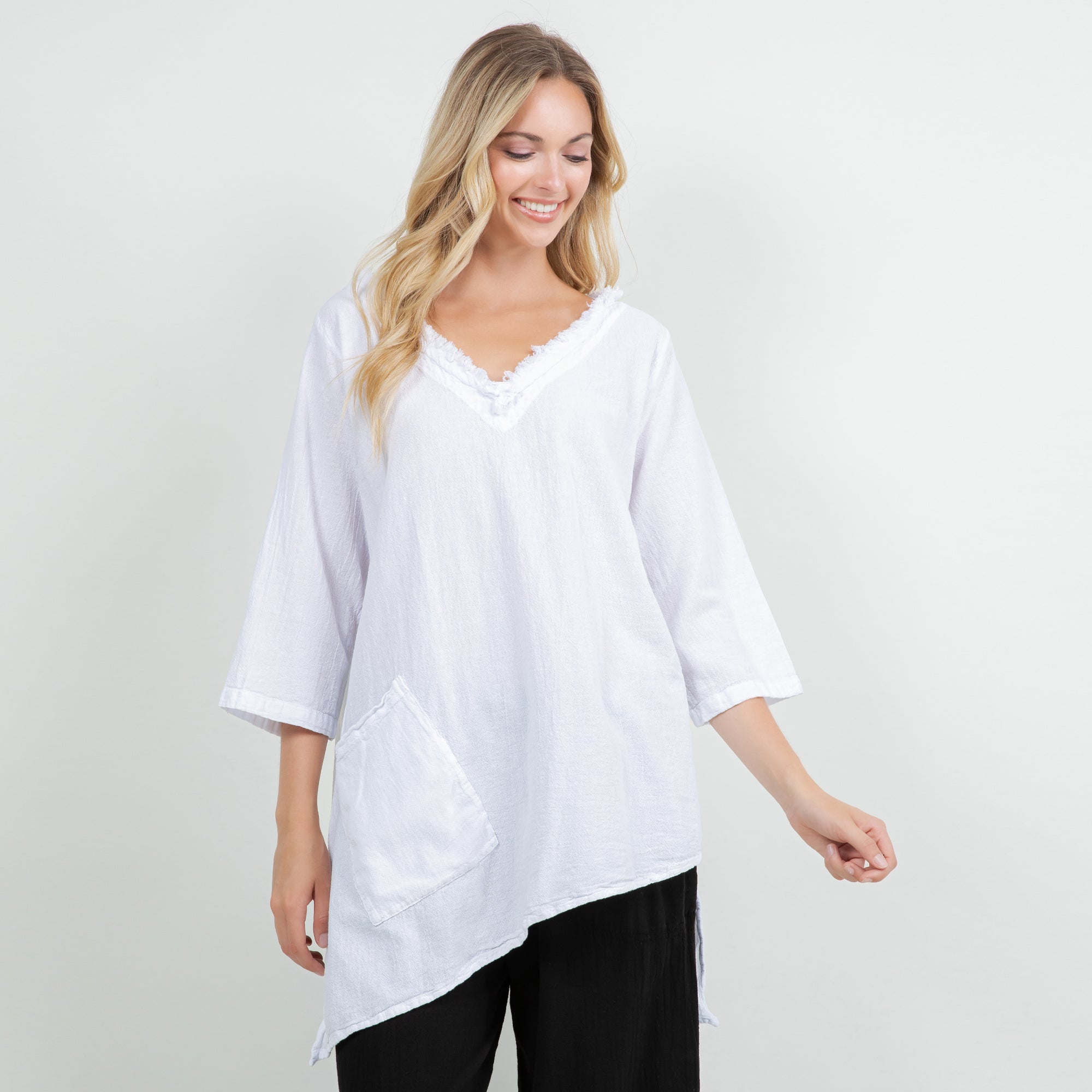 Zoe Top - Looser Fitting Comfort 100% Cotton Gauze