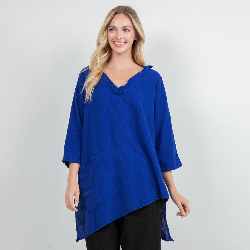 Zoe Top - Looser Fitting Comfort 100% Cotton Gauze