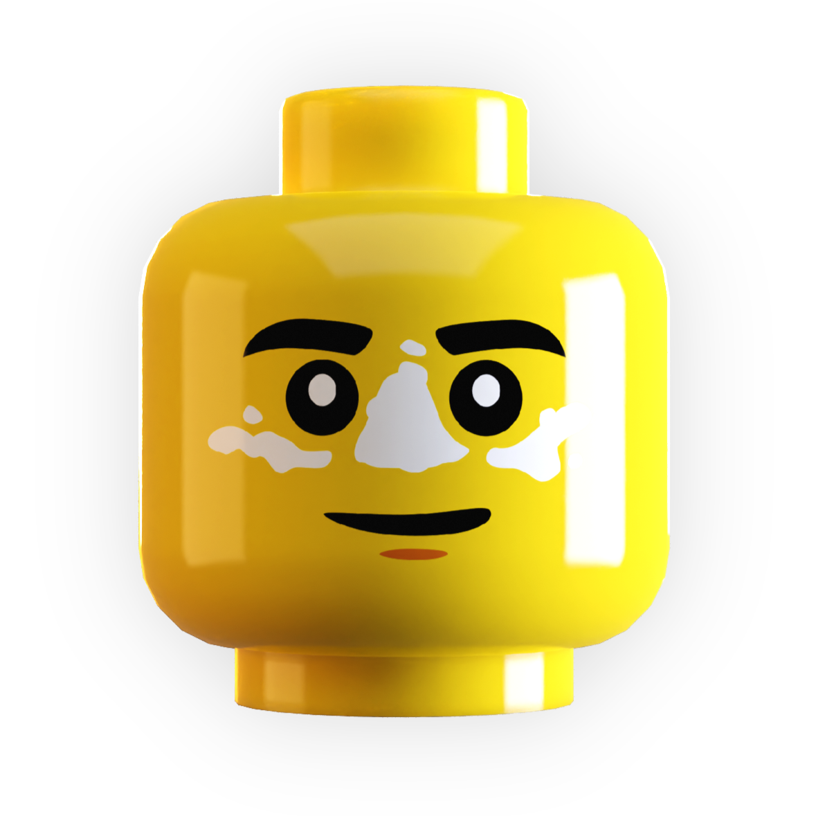 Sunscreen’d Minifig Head made using LEGO part