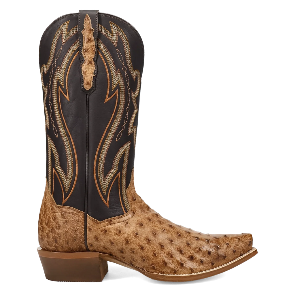 Dan Post Grit - Men's Ostrich Leather Cowboy Boots