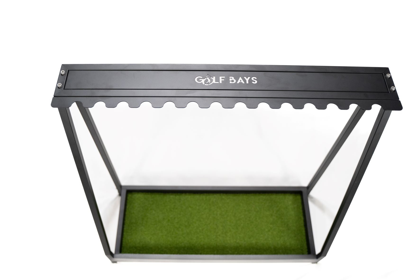 Estante de almacenamiento para palos de golf GolfBays, con capacidad para 14 palos, estante de almacenamiento de equipos para interiores