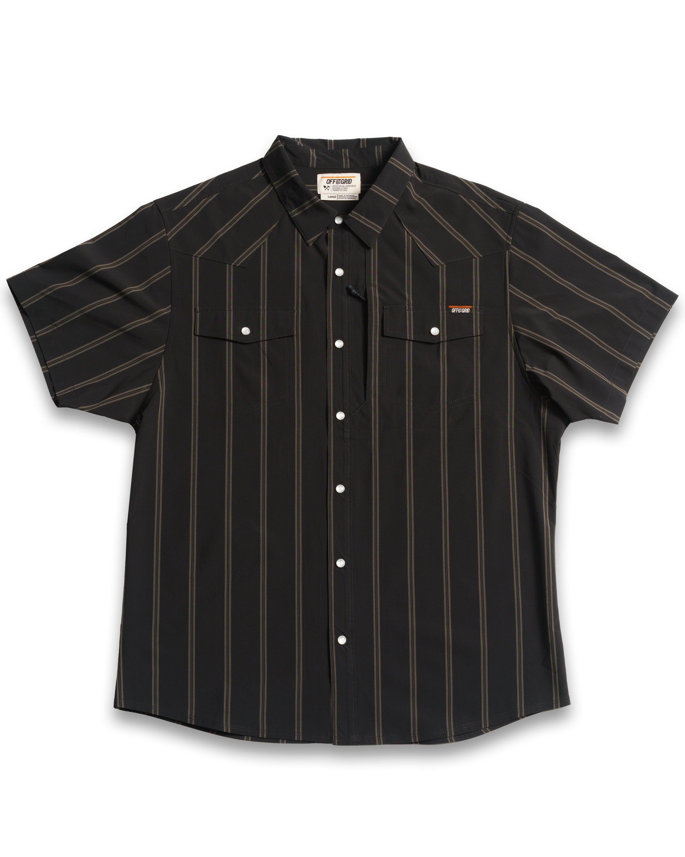 Camisa Daryll SS - Negro Vintage