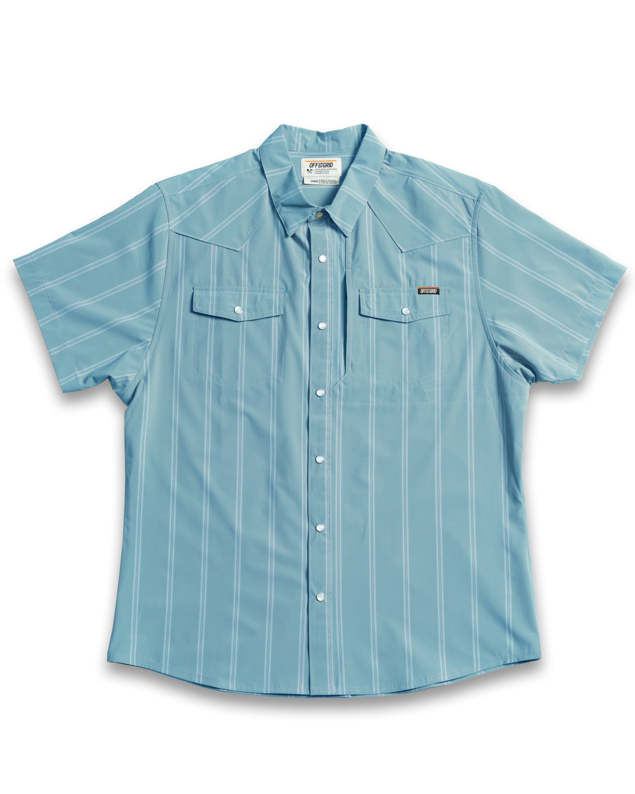 Camisa Daryll SS - Azul Medio