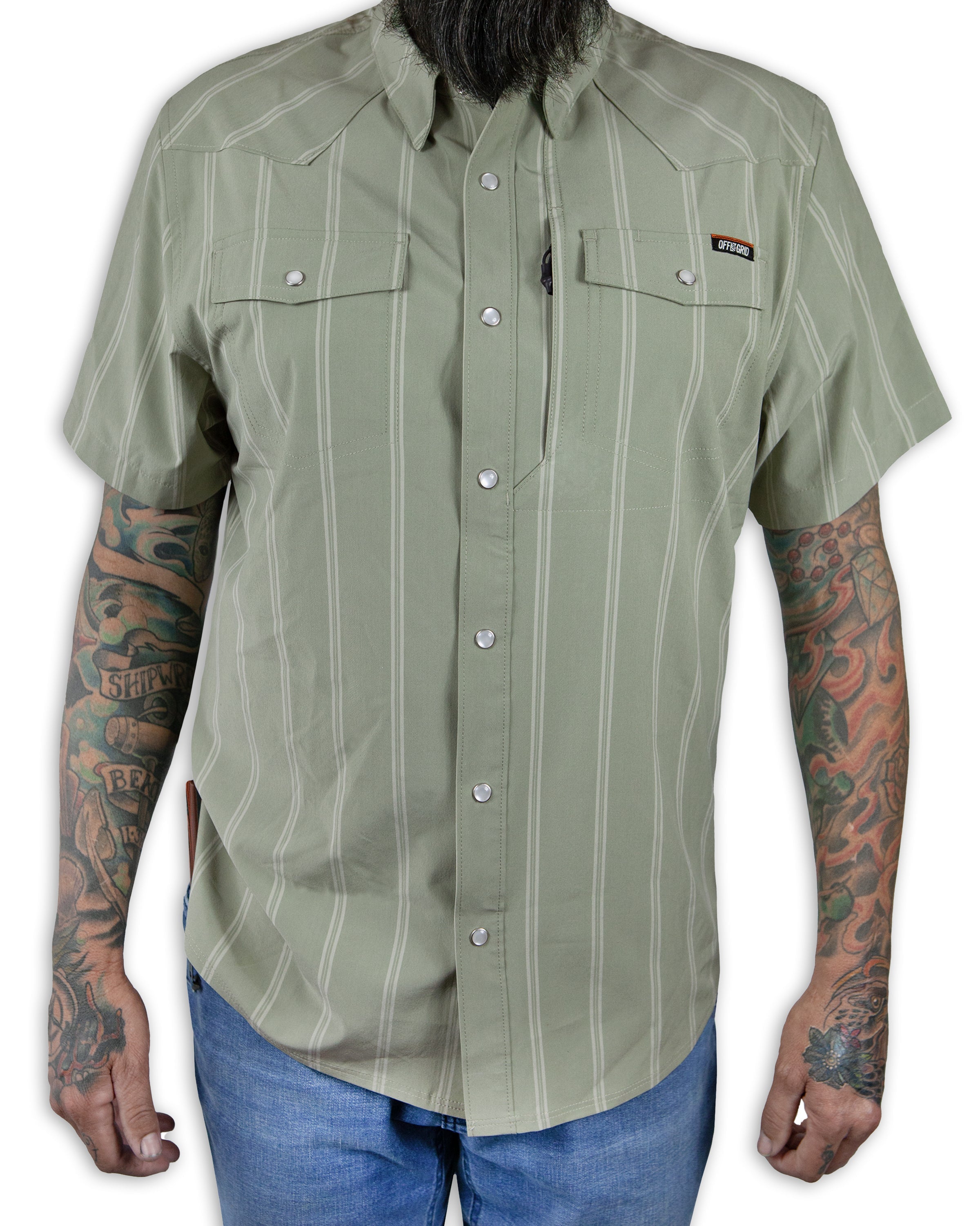 Camisa Daryll SS - Verde Salvia