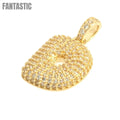Delicate Initial "D" Pendant in 14K Gold with CZ - Fantastic Jewelry NYC