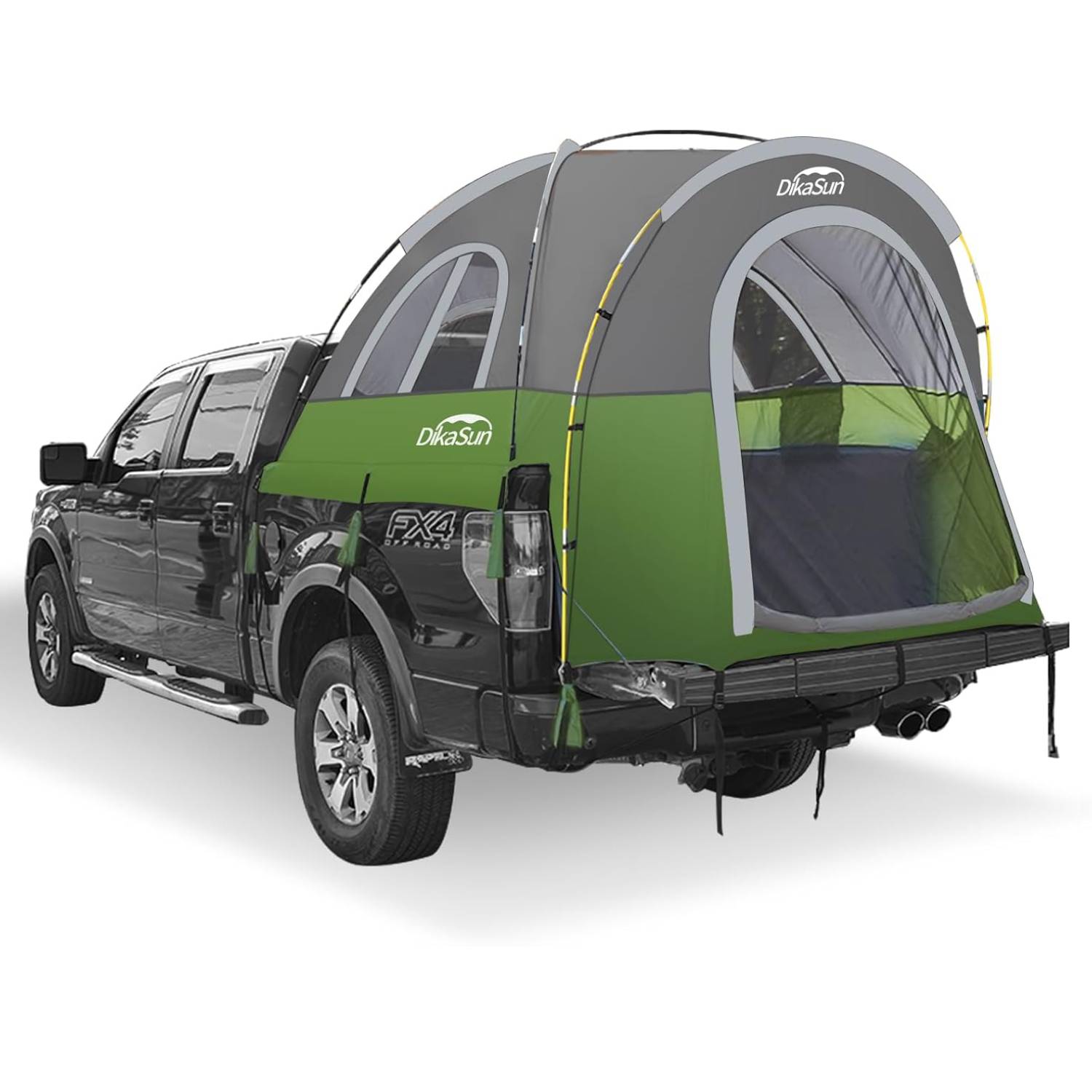 Tienda de campaña portátil para caja de camioneta de 1,6-2 m, color verde