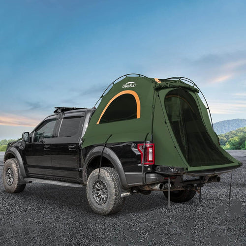 5.5-6.7ft Easy Setup Pickup Truck Bed Tent,Green