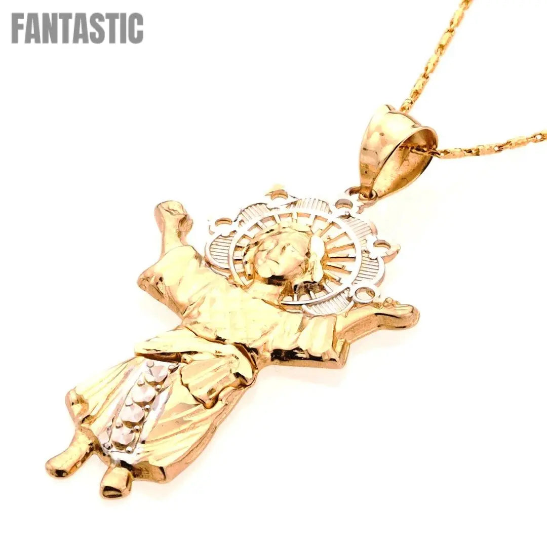 Divine Niño Diamond Cut Pendant in 14K Gold