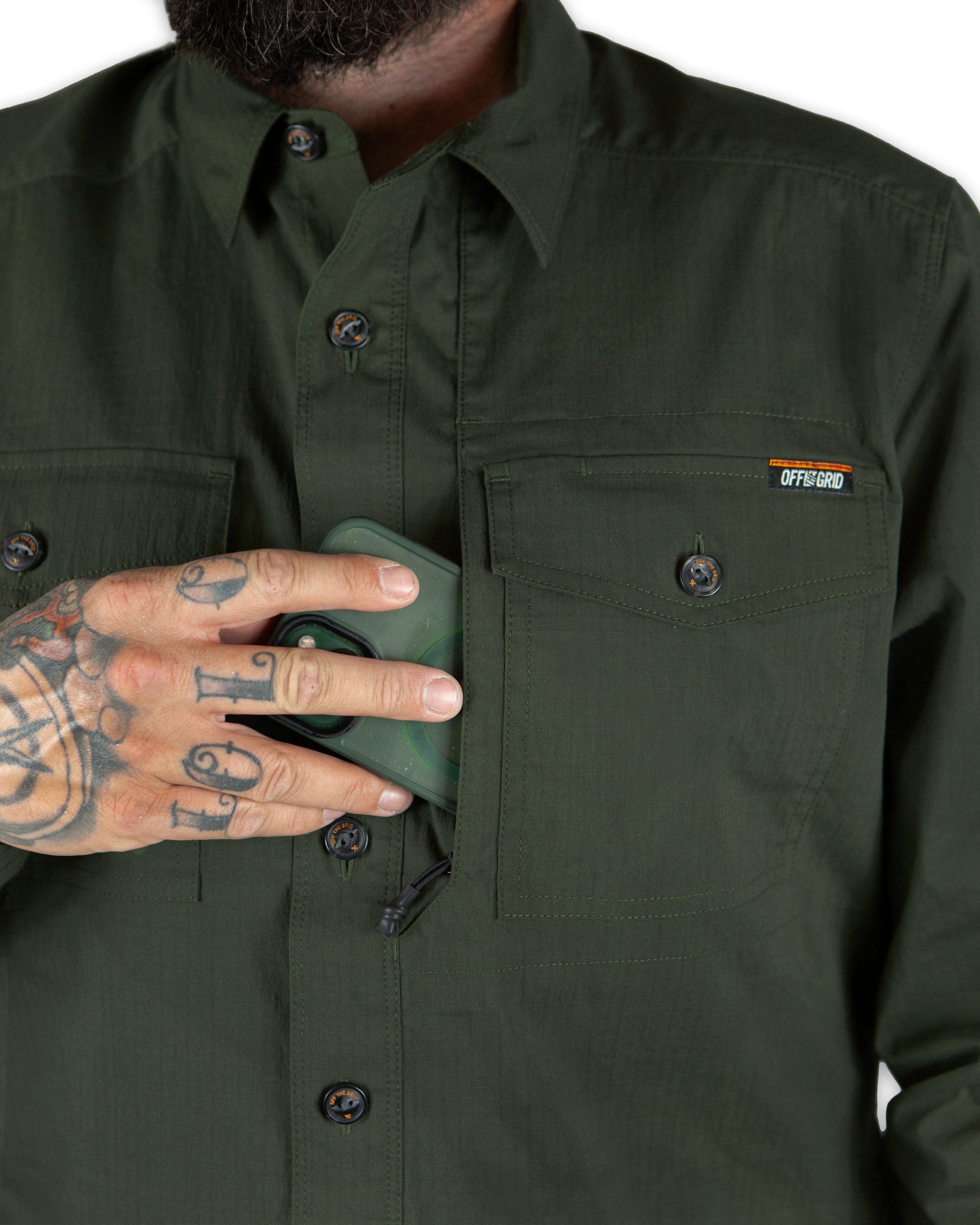 Camisa Echo Bravo LS - Army