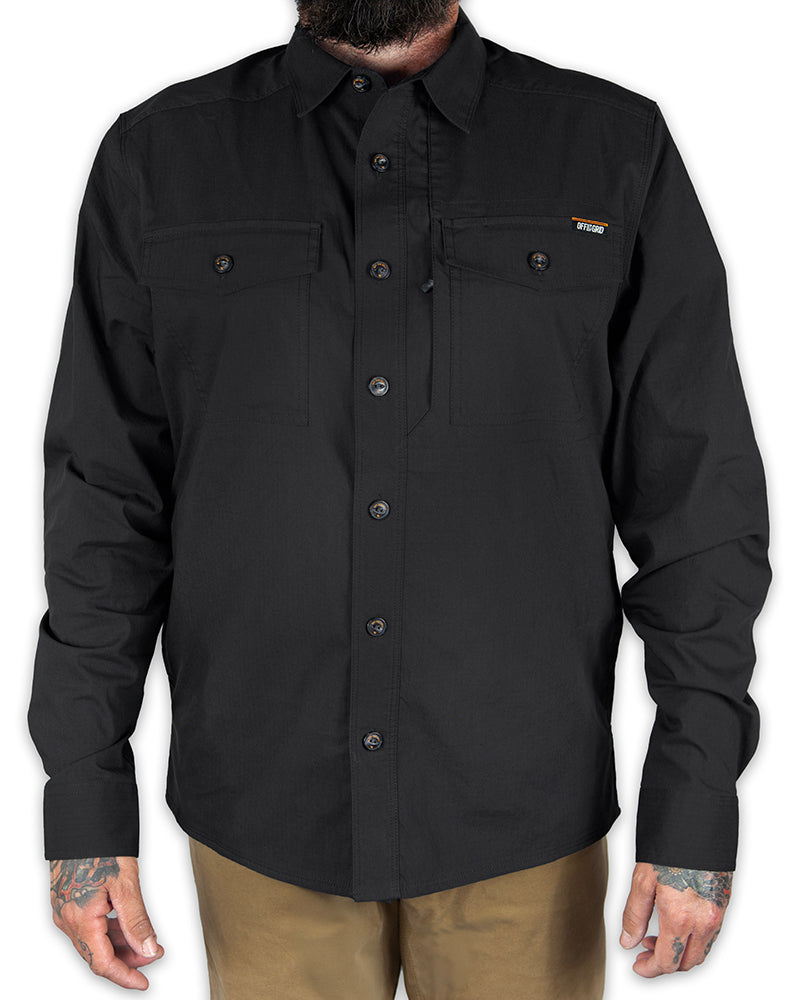 Camisa Echo Bravo LS - Negro vintage