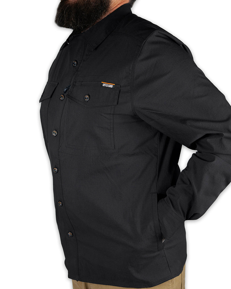 Camisa Echo Bravo LS - Negro vintage