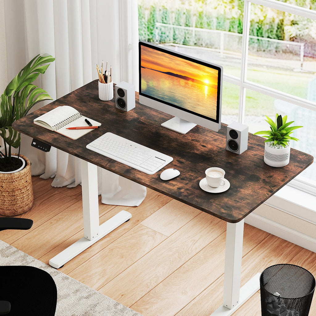 Electric Standing Desk with LED Display and 2 Memory Height Settings