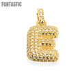Elegant 14K Gold "Letter E" Pendant with CZ - Shop Now!