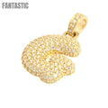 Elegant Initial "G" Pendant in 14K Gold with CZ - Fantastic Jewelry NYC