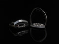 American Equus "Elite" English Stirrups Illusion Black