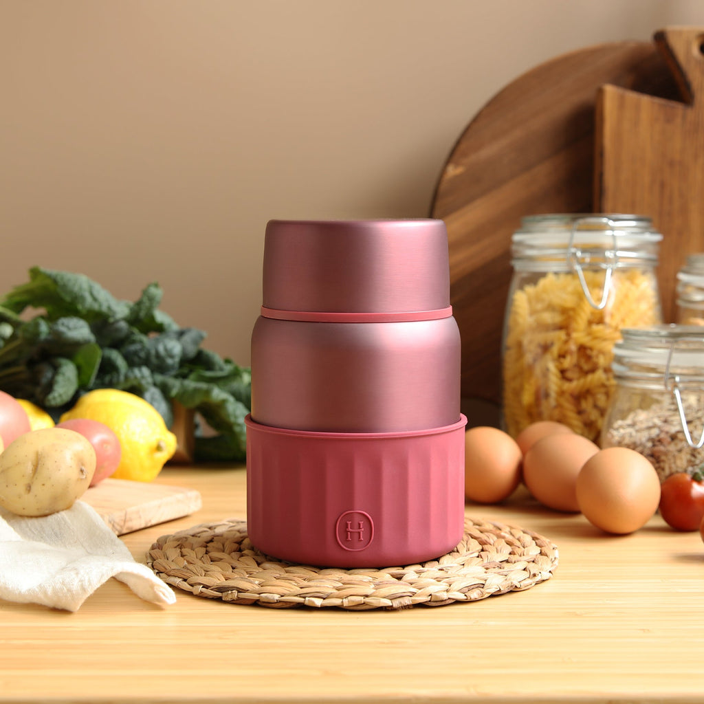 Tarro de comida oro rosa mate - Sangría 20 fl oz