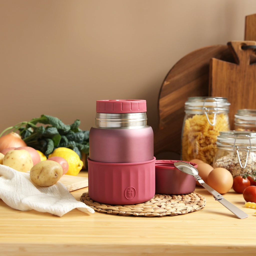 Tarro de comida oro rosa mate - Sangría 20 fl oz