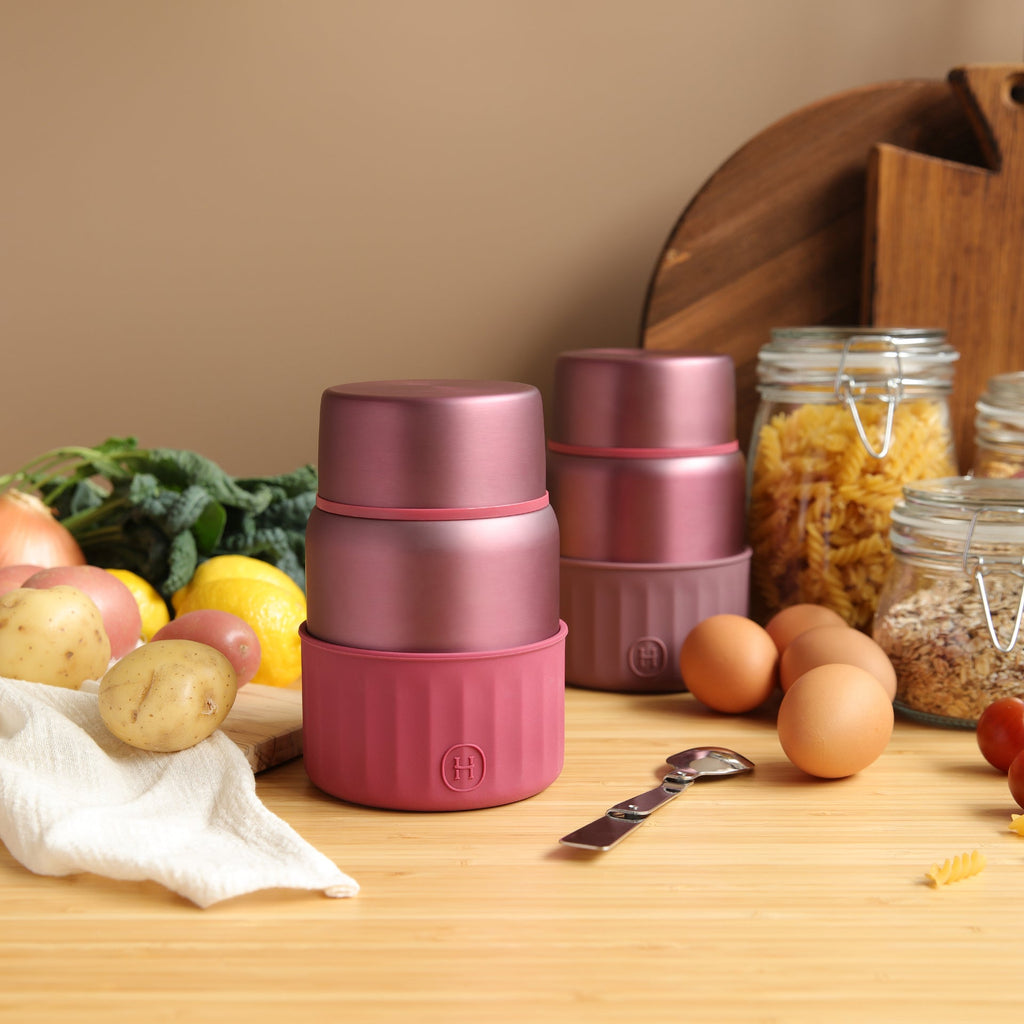Tarro de comida oro rosa mate - Sangría 20 fl oz