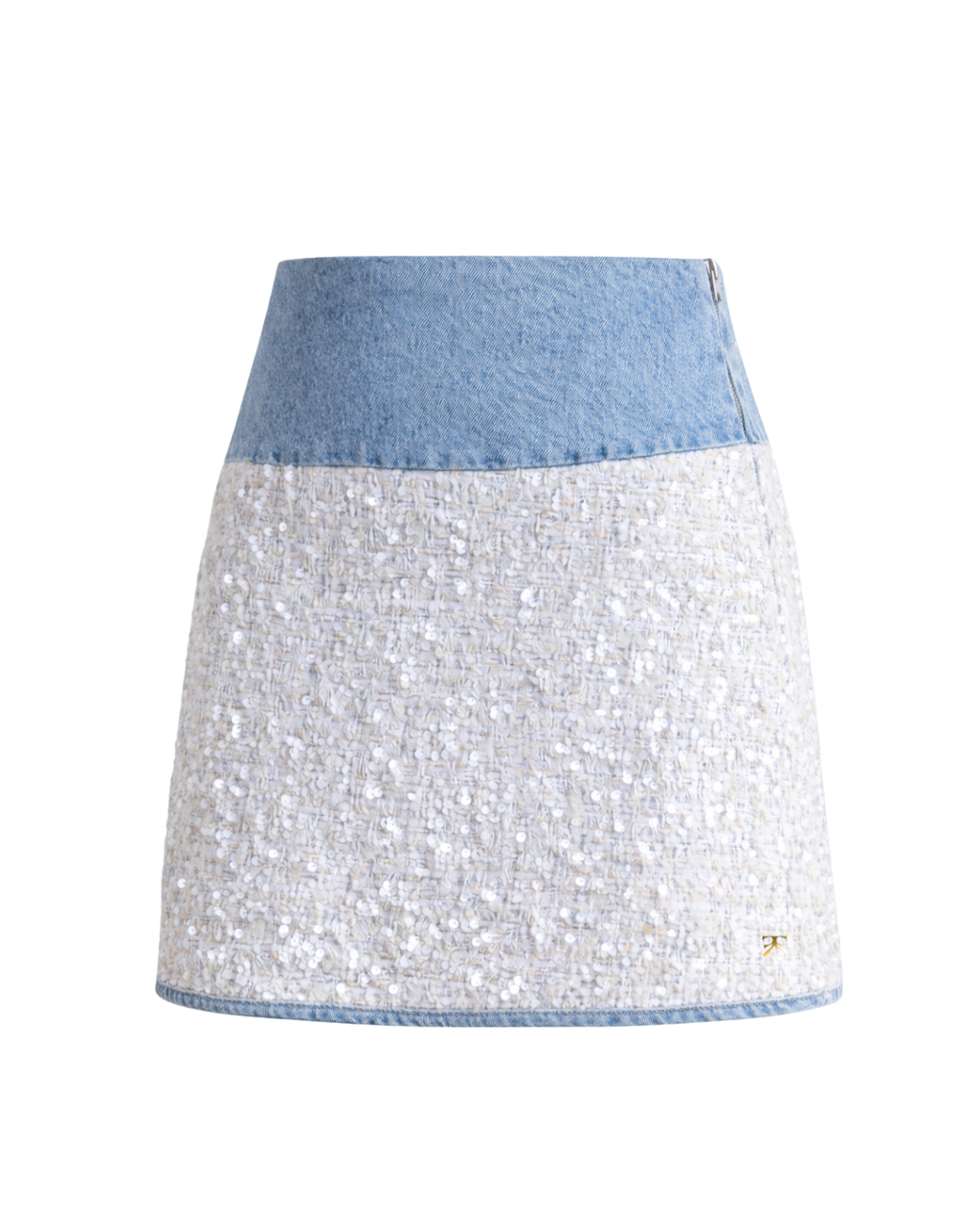 Falda Shiny Tweed