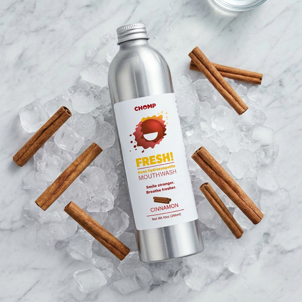 FRESH! Nano Hydroxyapatite Cinnamon Mouthwash